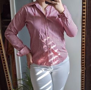 Red & white striped Raulph Lauren button up